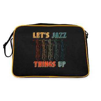 Musique Jazz Let’s Jazz Things Up Saxophone Musicien - Sac Retro - noir/or - Dos