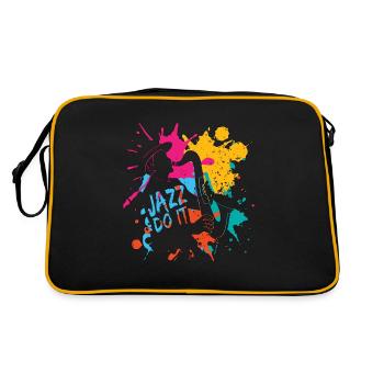 Musique Jazz Jazz Do It Musicien Amateur de musique jazz - Sac Retro - noir/or - Dos