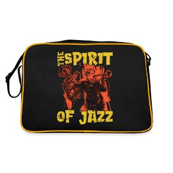 Musique Jazz L’ du musicien de jazz Saxophoniste - Sac Retro - noir/or - Dos