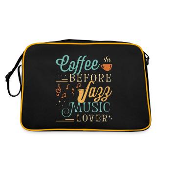 Amateur de musique jazz Coffee Jazz Band Amateur de café - Sac Retro - noir/or - Dos