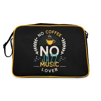 Amateur de musique jazz Pas de café Jazz Band Amateur de café - Sac Retro - noir/or - Dos