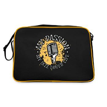 Amateur de musique jazz Ma passion Mon musicien de musique jazz - Sac Retro - noir/or - Dos