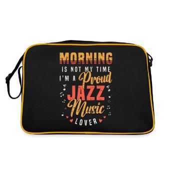 Amateur de musique jazz Morning n’est pas mon musicien de jazz - Sac Retro - noir/or - Dos
