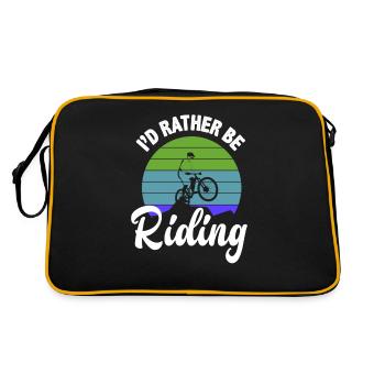 Rétro VTT Vélo de montagne Cyclisme - Sac Retro - noir/or - Dos