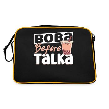 Schwarzer Tee Oolong-Tee Eistee - Retro Tasche - Schwarz/Gold - Hinten
