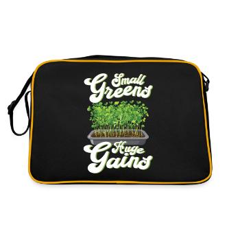 Jardinage de l’agriculture micro-verte - Sac Retro - noir/or - Dos