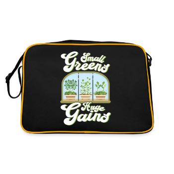 Jardinage de l’agriculture micro-verte - Sac Retro - noir/or - Dos