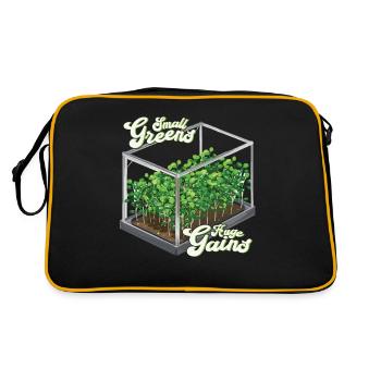 Jardinage de l’agriculture micro-verte - Sac Retro - noir/or - Dos