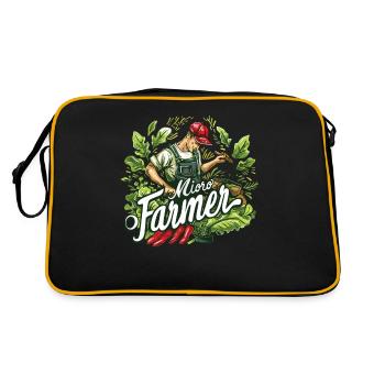 Jardinage de l’agriculture micro-verte - Sac Retro - noir/or - Dos
