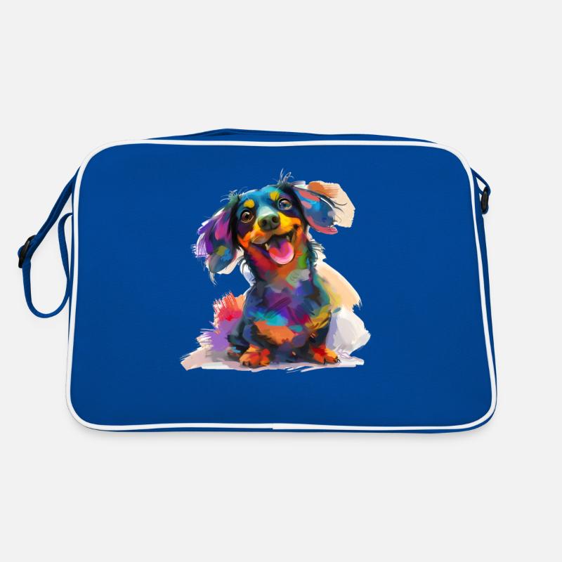Dackel Hundehalter T Teckle Anatomie Gassi Retro Tasche