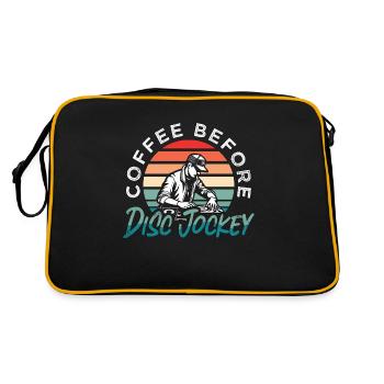 Disc Jockey Coffee Avant Disco Hall Amateur de café - Sac Retro - noir/or - Dos