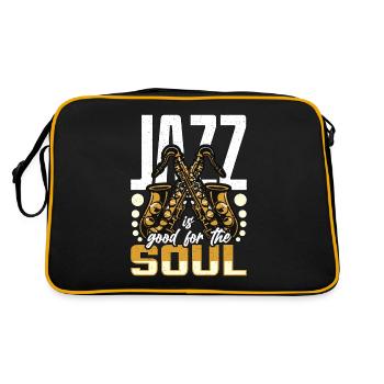 Musique jazz Le jazz est bon pour le saxophoniste soul - Sac Retro - noir/or - Dos