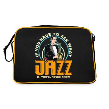 Musique jazz si vous devez demander Saxophone Amateur de jazz - Sac Retro - noir/or - Dos