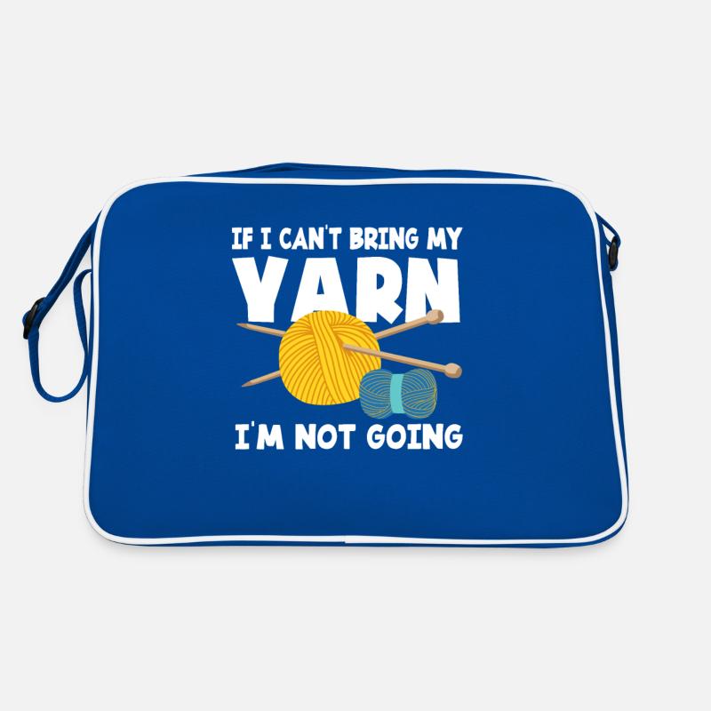 Funny Knitting Knitting Needle Gift Retro Bag