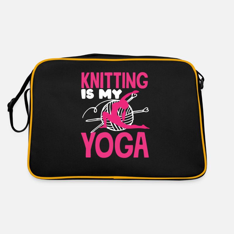 Lustiges Stricken Stricknadel Geschenk Retro Tasche