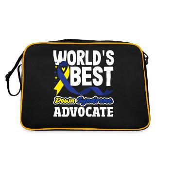 Love Doesn't Count Chromosomes Down Syndrome - Retro Bag - black/gold - Back