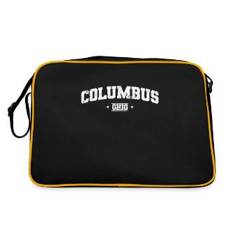 Columbus, ville de l’Ohio aux États-Unis - Sac Retro - noir/or - Dos