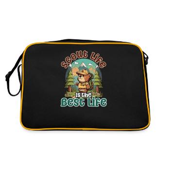 Scouting Bear Scout Best - Sac Retro - noir/or - Dos