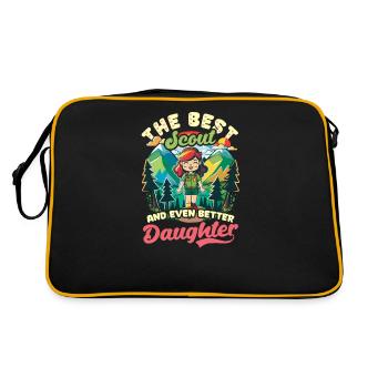 Scouting Best Scout Even Daughter - Retro Bag - black/gold - Back