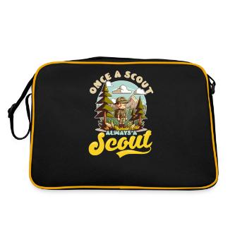 Scoutisme un jour Un scout toujours scout - Sac Retro - noir/or - Dos