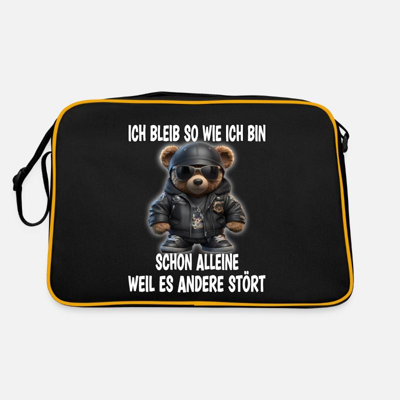 Irony Bear Sarcasm Gift Retro Bag