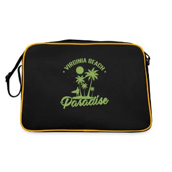 Virginia Beach Paradise Virginia City in the USA - Retro Bag - black/gold - Back