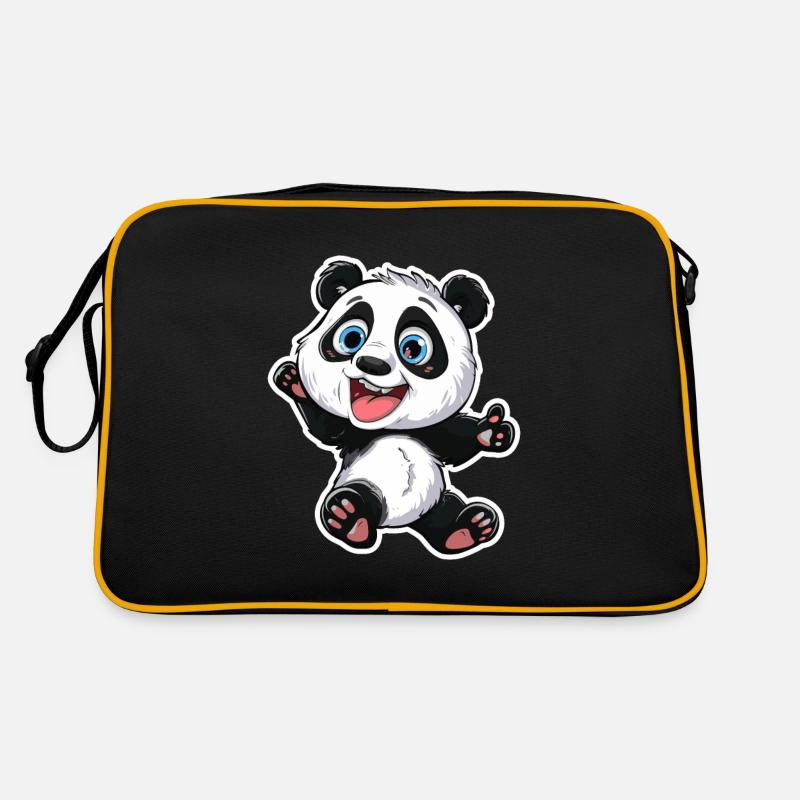 Exubérant Panda Buddy Sticker Sac Retro