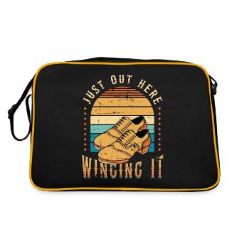 Claquettes Juste Ici Winging Dancing Tap Dancer - Sac Retro - noir/or - Dos
