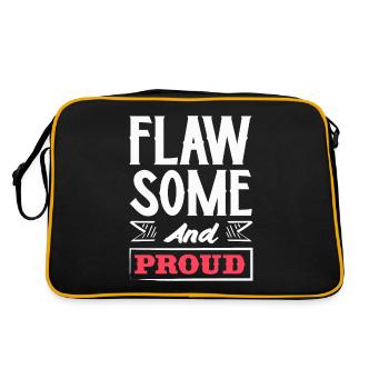 Embrace Your Quirks - Authenticity Is Gorgeous - Retro Bag - black/gold - Back