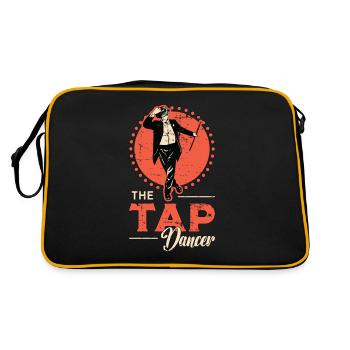 Tap Dance The Tap Dancer Contemporary Dancing - Retro Bag - black/gold - Back