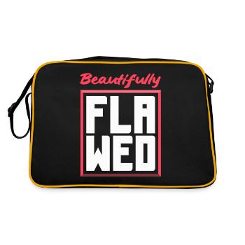 Embrace Your Quirks - Authenticity Is Gorgeous - Retro Bag - black/gold - Back