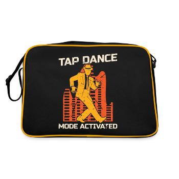 Mode Tap Dance activé Tap Dancing Tap Dancer - Sac Retro - noir/or - Dos