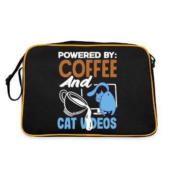 Emergency Chocolate Bar Humorous Stress-Relief - Retro Tasche - Schwarz/Gold - Hinten