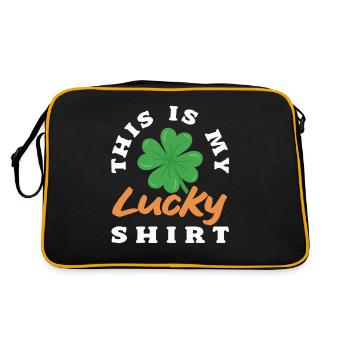 Lucky Clover Charm Essential - Retro Tasche - Schwarz/Gold - Hinten