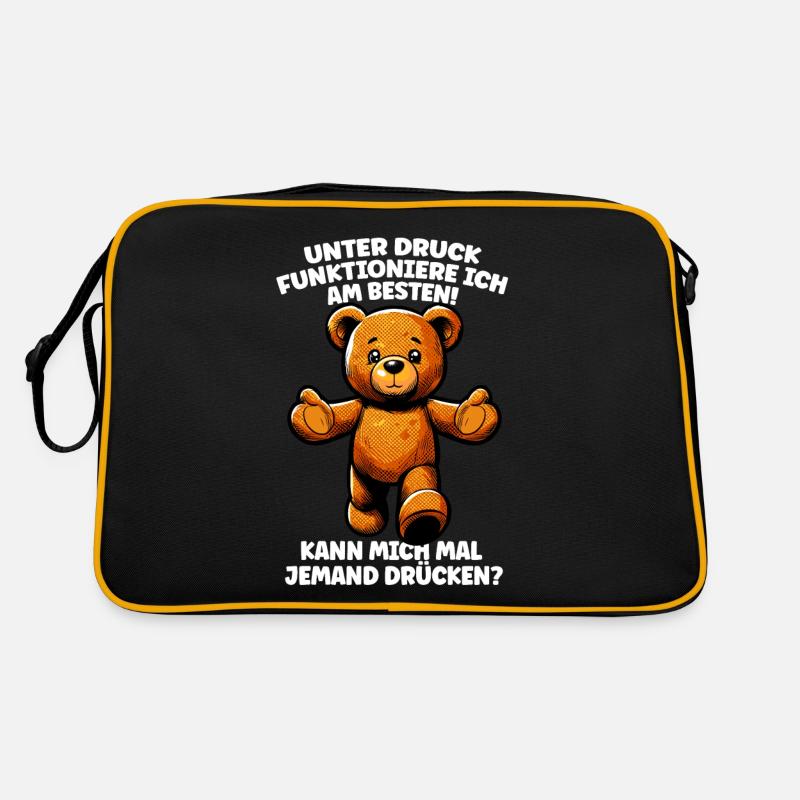 Teddybär Liebe Valentinstag Partner Freundin Retro Tasche