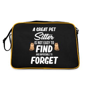 A good pet sitter is not easy to find - Retro Bag - black/gold - Back