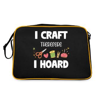 Je suis en train de bricoler, donc j’ai écouté des chansons drôles - Sac Retro - noir/or - Dos