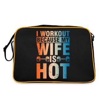 Fitnessstudio Gym Training Sport Motivation - Retro Bag - black/gold - Back