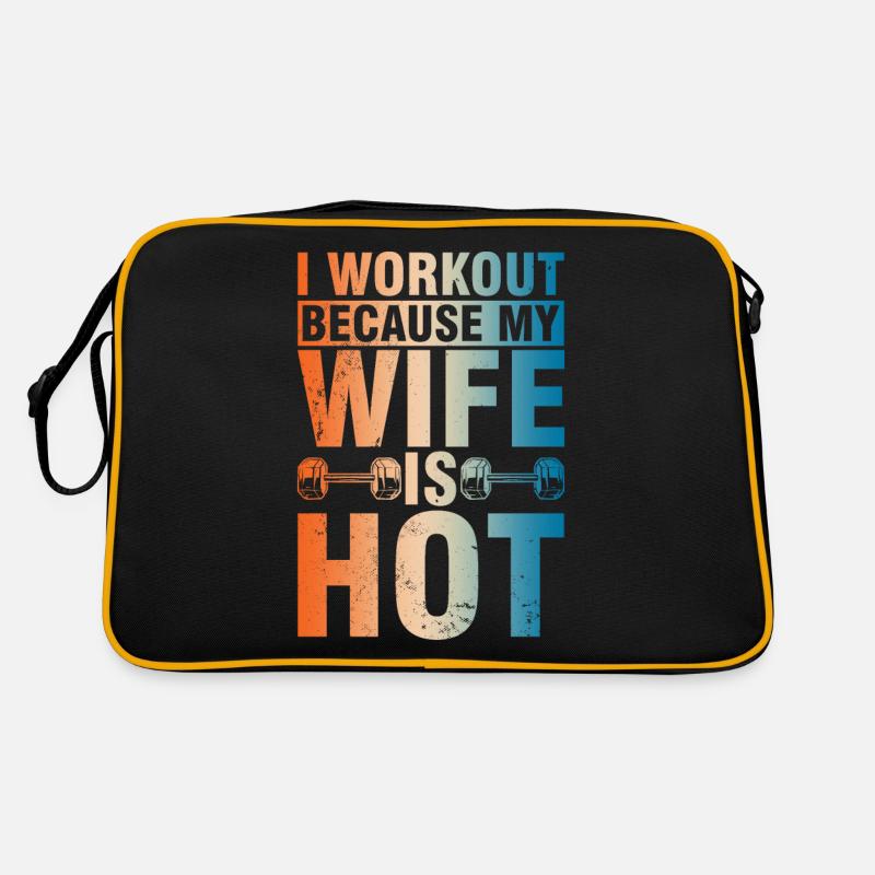 Fitnessstudio Gym Training Sport Motivation Retro Bag