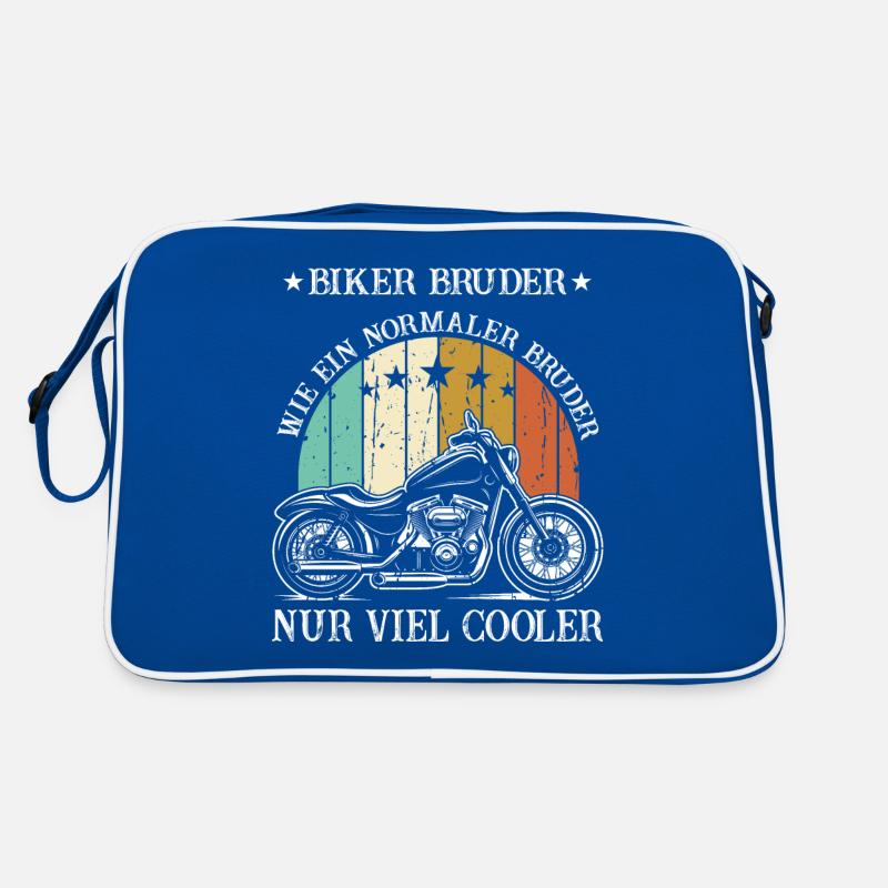 Biker Brother Just Much Cooler Gentlemen Retired Motor Retro Bag