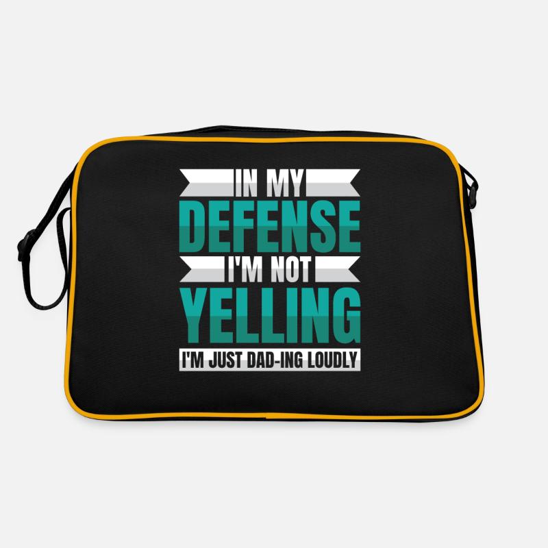Dad Dad Funny Dad In My Defense Retro Bag