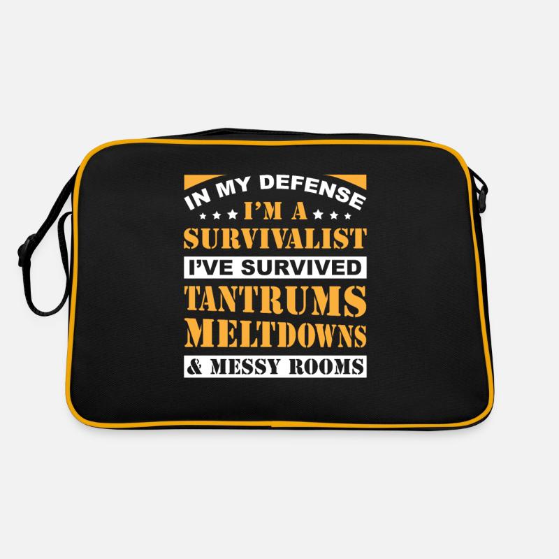 Dad Dad Funny Funny Dad In My Defense Retro Bag