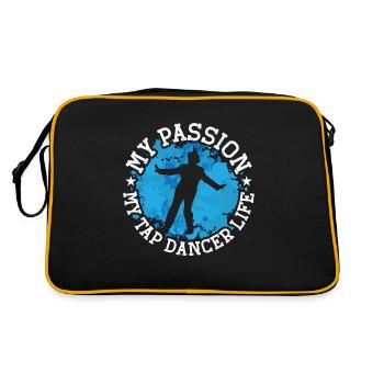 Tap Dancer My Passion My Tap Stomping Tap Dancers - Retro Bag - black/gold - Back