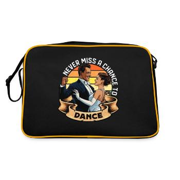 Ballroom Dance Never Miss A Chance To Dance Sport - Retro Bag - black/gold - Back