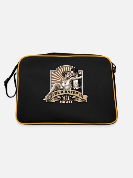 Ballroom Dance I want to Quickstep Ballroom Dancing - Retro Bag - black/gold - Back