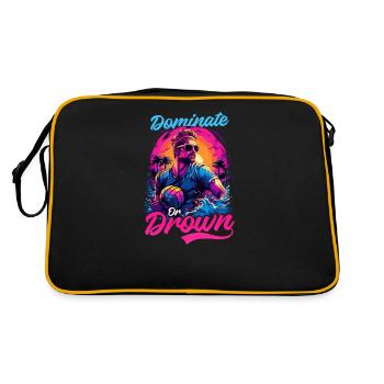 Water Polo Dominate Or Drown - Retro Bag - black/gold - Back