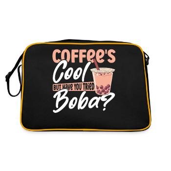 Thé noir Matcha Boba Boba Tea Marchandise - Sac Retro - noir/or - Dos