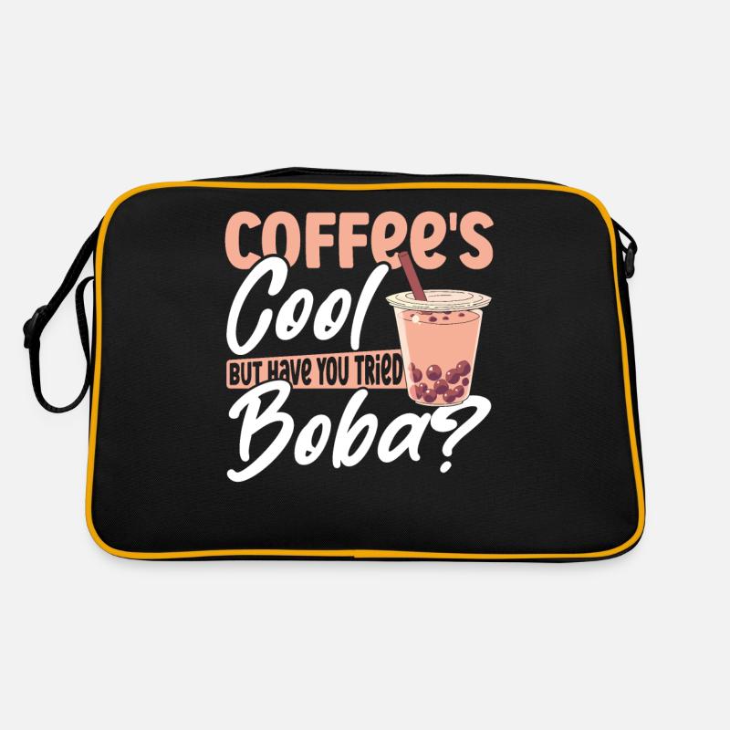 Schwarzer Tee Matcha Boba Boba Tee Merchandise Retro Tasche