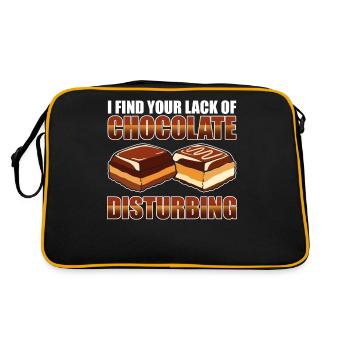 Barre de chocolat Malbouffe Sucre Copains de chocolat - Sac Retro - noir/or - Dos