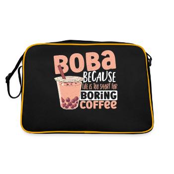 Boba Tea Tea latte Oolong Tea - Retro Bag - black/gold - Back